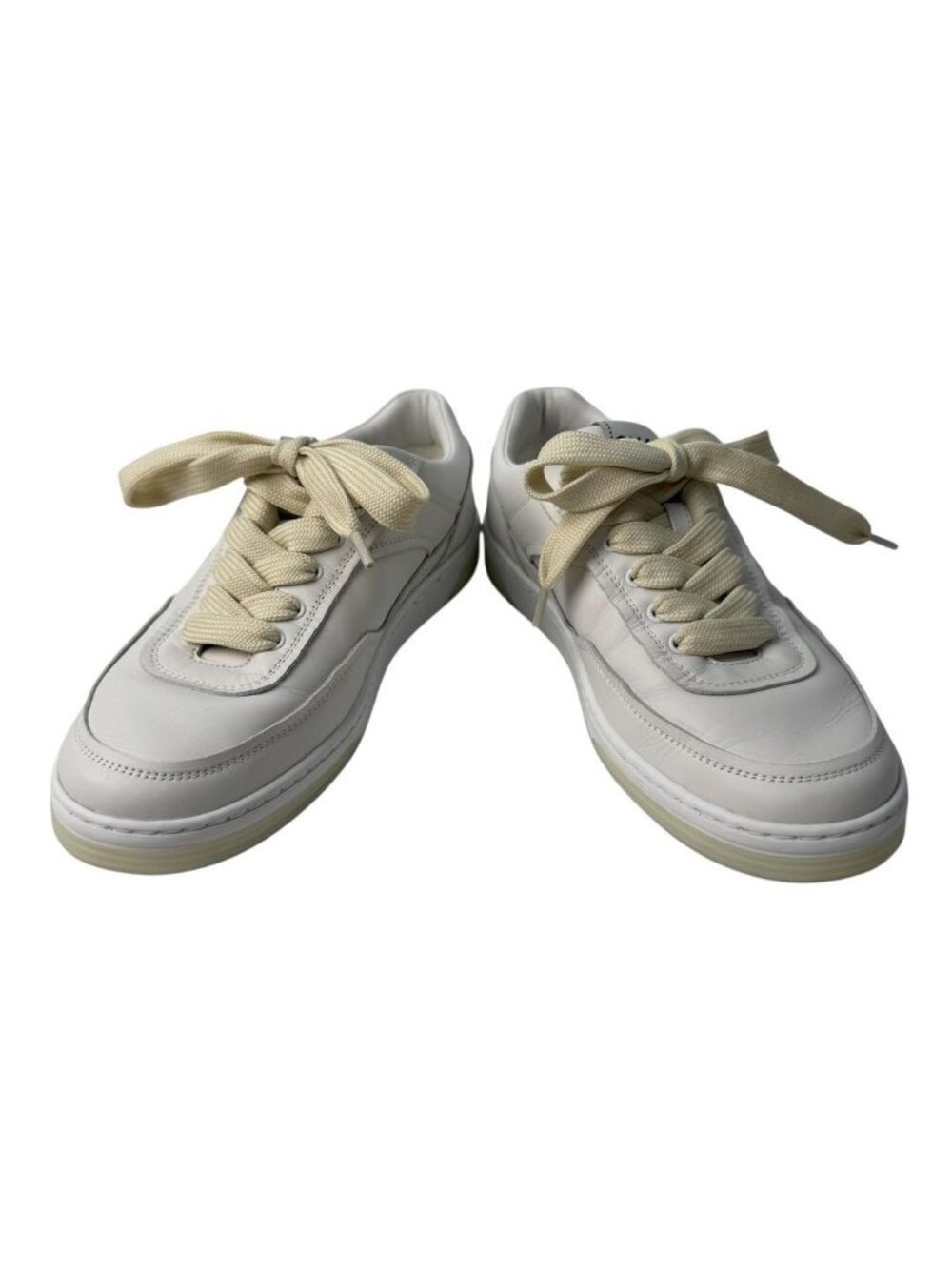 Chanel CC Logo Leather Sneakers - Picture 6 of 13